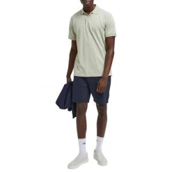 Bermuda Selected Homme En Coton Biologique Mélangé Bleu Marine -Passons à la mode masculine ! 100055 131161vt bermuda selected homme en coton biologique melange bleu marine 04 600x600