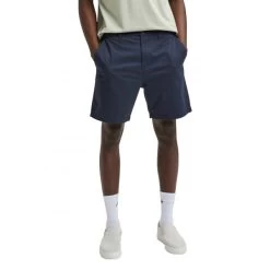 Bermuda Selected Homme En Coton Biologique Mélangé Bleu Marine -Passons à la mode masculine ! 100055 131161vt short selected coupe chino en coton biologique stretch bleu marine uni a double poches arrieres passepoilees 03 2 600x600