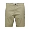 Bermuda Selected Homme En Coton Biologique Mélangé Beige -Passons à la mode masculine ! 100056 131160vt short selected coupe chino en coton biologique stretch beige uni a double poches arrieres passepoilees 01 600x600