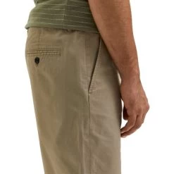 Bermuda Selected Homme En Coton Biologique Mélangé Beige -Passons à la mode masculine ! 100056 131160vt short selected coupe chino en coton biologique stretch beige uni a double poches arrieres passepoilees 04 600x600