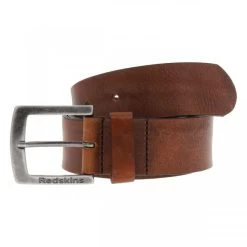 Ceinture Redskins Nachos En Cuir De Vache Camel