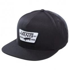Casquette Vans Noire Avec Patch De La Marque