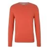 Pull Col Rond Tom Tailor En Coton Corail