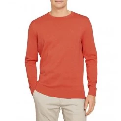 Pull Col Rond Tom Tailor En Coton Corail -Passons à la mode masculine ! 100807 127963vt pull col rond tom tailor en coton corail 02 600x600