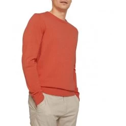 Pull Col Rond Tom Tailor En Coton Corail -Passons à la mode masculine ! 100807 127963vt pull col rond tom tailor en coton corail 05 600x600
