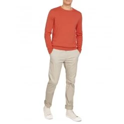 Pull Col Rond Tom Tailor En Coton Corail -Passons à la mode masculine ! 100807 127963vt pull col rond tom tailor en coton corail 06 600x600