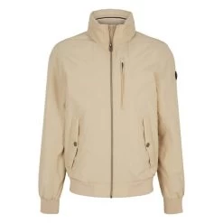 Blouson Manches Longues Et Col Montant Tom Tailor Beige