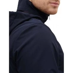 Blouson Manches Longues Col Montant Tom Tailor Bleu Marine -Passons à la mode masculine ! 100837 127926vt blouson tom tailor droite avec manches longues et col montant marine 04 600x600