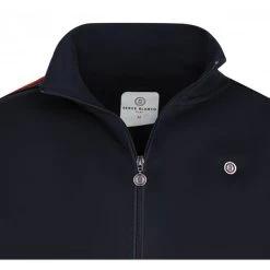 Sweat Serge Blanco Régular Marine Avec Manches Longues Et Col Montant -Passons à la mode masculine ! 101245 127098vt sweat serge blanco regular marine avec manches longues et col montant 03 600x600