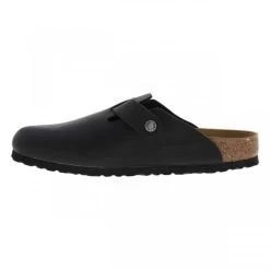 Birkenstock Mules Boston Fermées En Talon Plat Et Boucle à Ardillon Cuir Noir -Passons à la mode masculine ! 101691 15602ch mules boston fermees en talon plat et boucle a ardillon cuir noir 03 600x600