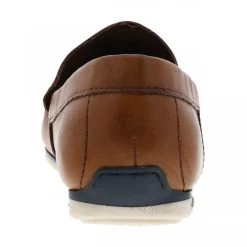 Mocassins à Semelle Plate Bugatti En Cuir Marron -Passons à la mode masculine ! 101706 15695ch mocassins a semelle plate bugatti en cuir cognac 04 600x600