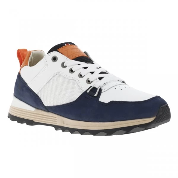 Baskets Basses Bullboxer En Cuir Blanc Et Empiècements Nubuck 4 Baskets Basses Bullboxer En Cuir Blanc Et Empiècements Nubuck – Image 2