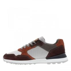 Baskets Bullboxer En Cuir Nubuck Bordeaux Micro-perforé à Lacets Bicolores -Passons à la mode masculine ! 101732 15730ch baskets bullboxer en cuir nubuck bordeaux micro perfore a lacets bicolores 03 600x600