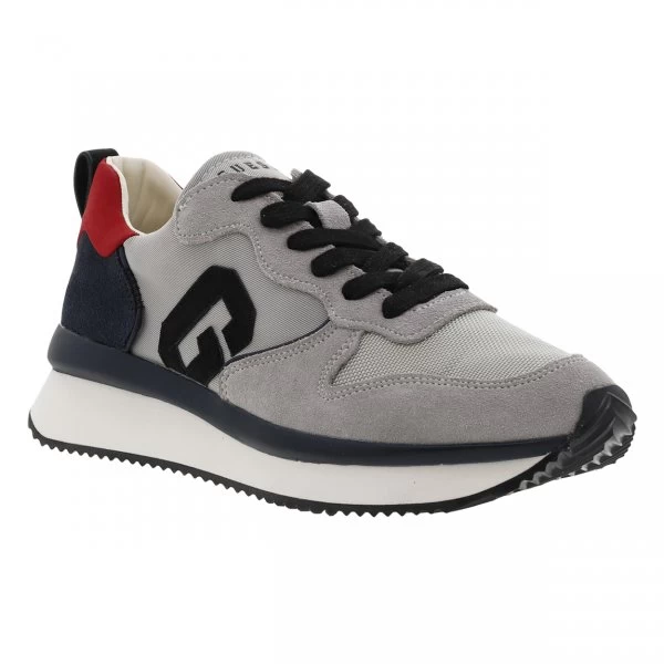Sneakers Guess En Cuir Gris à Semelle Semi-compensée 4 Sneakers Guess En Cuir Gris à Semelle Semi-compensée – Image 2