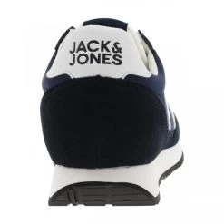 Baskets Jack & Jones Bleu Marine à Lacets Plats -Passons à la mode masculine ! 101883 16014ch baskets jack et jone a lacets plats avec logo bleues marine 04 600x600