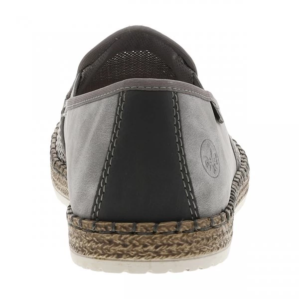 Mocassins Rieker Anthracite à Soufflets élastiqués 7 Mocassins Rieker Anthracite à Soufflets élastiqués – Image 5