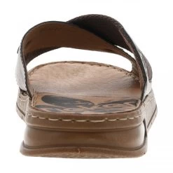 Mules Rieker En Cuir Brun à Bandes Croisées -Passons à la mode masculine ! 102163 16439ch mules rieker en cuir brun a bandes croisees 04 600x600