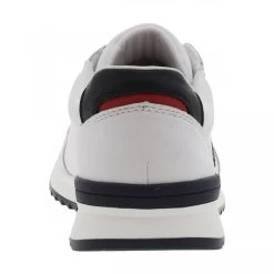 Baskets Rieker En Cuir Enduis Blanc à Talon Renforcé -Passons à la mode masculine ! 102215 16496ch baskets rieker en cuir enduis blanc a talon renforce 04 600x600