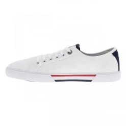 Baskets Basses Pepe Jeans En Toile Blanche à Contrefort Contrasté -Passons à la mode masculine ! 102234 16515ch baskets basses pepe jeans en toile blanche a contrefort contraste 03 600x600