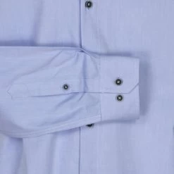 Chemise Delahaye Ciel Avec Manches Longues Et Col Français -Passons à la mode masculine ! 102531 133643vt chemise delahaye ciel avec manches longues et col francais 03 600x600