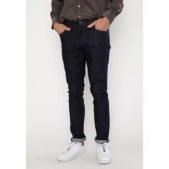 Jean Coupe Droite Mise Au Green En Coton Bleu