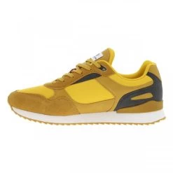 Sneakers Serge Blanco En Cuir Nubuck Jaune à Lacets Plats -Passons à la mode masculine ! 102815 16843ch sneakers serge blanco en cuir nubuck jaune a lacets plats 03 600x600