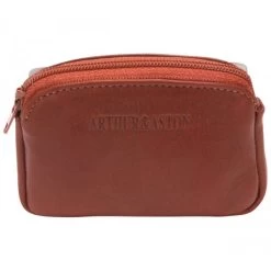 Porte-monnaie Arthur & Aston En Cuir De Vache Cognac