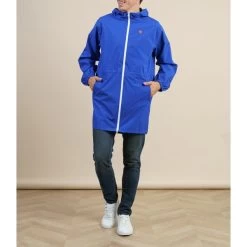 Imperméable Flotte Amelot Bleu Avec Manches Longues Et Col à Capuche -Passons à la mode masculine ! 102912 134667vt impermeable flotte amelot bleu avec manches longues et col a capuche 05 600x600