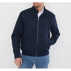 Blouson Bomber Zippé M.A.G. Corner En Coton Bleu Marine