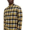 Chemise Selected Jaune à Carreaux Regular Fit Avec Manches Longues Et Col Américain -Passons à la mode masculine ! 104042 139633vt chemise selected regular avec manches longues et col americain jaune carreaux 06 600x600