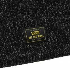 Bonnet Vans Noir Chiné -Passons à la mode masculine ! 104233 139410vt bonnet vans noir chine 02 600x600