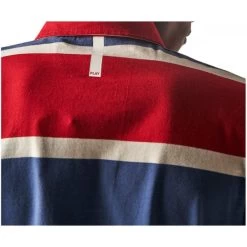 Polo Serge Blanco Play 100% Coton Tricolore à Larges Rayures, Coupe Droite Et Col 3 Boutons -Passons à la mode masculine ! 104301 139305vt polo serge blanco play 100 coton tricolore a larges rayures coupe droite et col 3 boutons 04 600x600