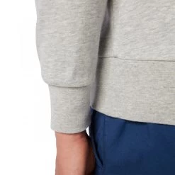 Sweat Ras-du-cou Serge Blanco En Coton Gris Coupe Droite Et Col Rond -Passons à la mode masculine ! 104311 139295vt sweat ras du cou serge blanco en coton gris coupe droite et col rond 05 600x600