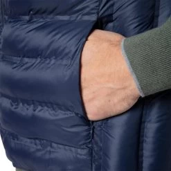 Doudoune Matelassée Sans Manches Serge Blanco Indigo à Col Montant Et Zippé -Passons à la mode masculine ! 104318 139288vt doudoune matelassee sans manches serge blanco indigo a col montant et zippe 05 600x600