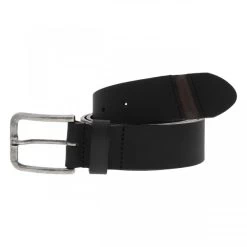 Ceinture Schott Cuir De Buffle Noire
