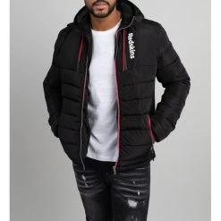 Doudoune Redskins Droite Avec Manches Longues Et Col à Capuche Noire -Passons à la mode masculine ! 104368 139233vt doudoune redskins droite avec manches longues et col a capuche noire 04 600x600