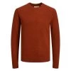 JACK&JONES Premium Pull Col Rond Premium Lambswool Knit Crew Neck Ln Laine Mélangée Brique Chiné -Passons à la mode masculine ! 104440 139095vt pull col rond premium lambswool knit crew neck ln laine melangee brique chine 01 600x600