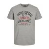 JACK&JONES Premium Tee-shirt Col Rond Et Coupe Droite Premium Motor Tee En Coton Gris -Passons à la mode masculine ! 104458 139077vt tee shirt col rond et coupe droite premium motor tee en coton gris 01 600x600