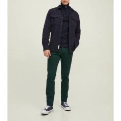 JACK&JONES Premium Pantalon Coupe Slim Fit Premium Marco En Coton Vert Sapin -Passons à la mode masculine ! 104483 139052vt pantalon coupe slim fit premium marco en coton vert sapin 03 600x600