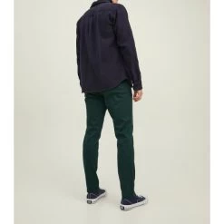 JACK&JONES Premium Pantalon Coupe Slim Fit Premium Marco En Coton Vert Sapin -Passons à la mode masculine ! 104483 139052vt pantalon coupe slim fit premium marco en coton vert sapin 05 600x600