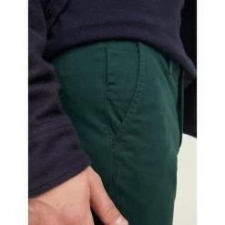 JACK&JONES Premium Pantalon Coupe Slim Fit Premium Marco En Coton Vert Sapin -Passons à la mode masculine ! 104483 139052vt pantalon coupe slim fit premium marco en coton vert sapin 07 600x600