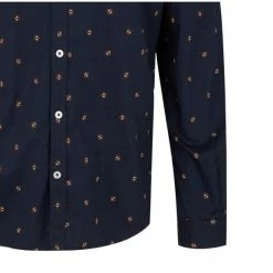 Chemise Cintrée Tom Tailor En Coton Bleu Marine Avec Manches Longues Et Col Italien -Passons à la mode masculine ! 104599 138774vt chemise cintree tom tailor en coton avec manches longues et col italien bleu marine 03 600x600