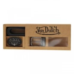 Coffret Ceinture 2 Boucles Von Dutch En Cuir Noir -Passons à la mode masculine ! 104635 138738vt coffret ceinture 2 boucles von dutch en cuir noir 04 600x600
