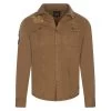 Chemise à Col Français Von Dutch En Coton Camel Avec Broderies Poitrine