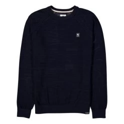 Pull Garcia Coupe Droite à Manches Longues Et Col Rond Bleu Marine -Passons à la mode masculine ! 104722 138172vt pull garcia coupe droite a manches longues et col rond bleu marine 03 600x600