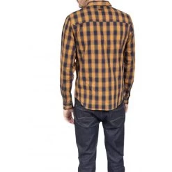 Chemise Col Américain Deeluxe Noire Et à Carreaux Buffalo Moutarde -Passons à la mode masculine ! 105158 137160vt chemise col americain deeluxe noire et blanche a carreaux tartan 03 600x600