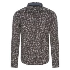 Chemise Coupe Droite Teddy Smith En Coton Liberty Multicolore à Manches Longues Et Col Italien