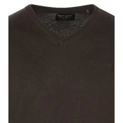 Pull Teddy Smith En Coton Avec Manches Longues Et Col V Marron -Passons à la mode masculine ! 105209 137016vt pull teddy smith en coton avec manches longues et col v marron 03 600x600