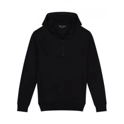 Sweat Col Zippé à Capuche Teddy Smith En Coton Anthracite
