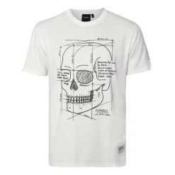 T-shirt Kaporal Coton Droite Avec Manches Courtes Et Col Rond écru